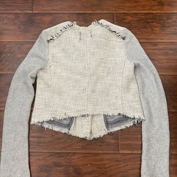 We The Free Tweed Raw Hem Jacket Feminine Work Office Professional Wear - Picture 13 of 15